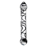 Sexus Glass Dildo Duo Black Swirl 20.5Cm Glass Dildos