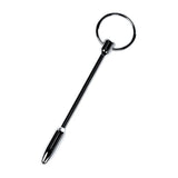 Silver Metal Urethral Plug With Ring  & Ball Toys
