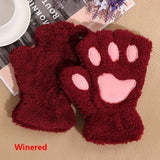 Furry Neko Mittens Gloves & Mittens
