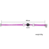 Pink Blue Silicone Ball Gag Locking Adjustable Bdsm Bondage Restraints