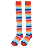 Pastel Rainbow Thigh Highs Socks