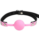 Silicone Ball Gag Red Pink Black Breathable Mouth Bdsm Bondage Restraints
