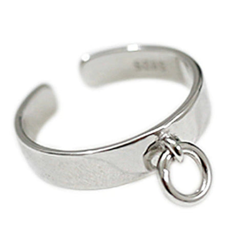 Silver Open Ring Mini Collar Bdsm Owned Submissive Gift Symbolic Jewellery