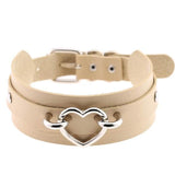 Vegan Leather Heart Collar Necklaces & Pendants
