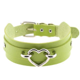 Vegan Leather Heart Collar Necklaces & Pendants