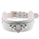 Vegan Leather Heart Collar Necklaces & Pendants
