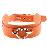 Vegan Leather Heart Collar Necklaces & Pendants