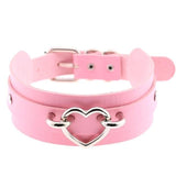 Vegan Leather Heart Collar Necklaces & Pendants