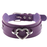 Vegan Leather Heart Collar Necklaces & Pendants