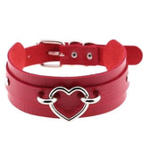 Vegan Leather Heart Collar Necklaces & Pendants