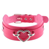 Vegan Leather Heart Collar Necklaces & Pendants