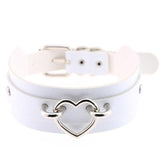 Vegan Leather Heart Collar Necklaces & Pendants