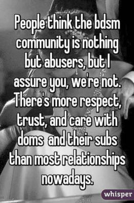 RESPECT in the kink community and BDSM