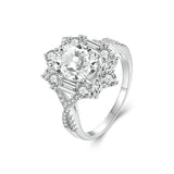 Veile Studios Silver Charm Two Carat Moissanite Diamond Ring Pure Proposal Rings