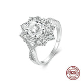 Veile Studios Silver Charm Two Carat Moissanite Diamond Ring Pure Proposal Rings
