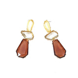 Earrings Veile Studios Retro Style Transparent Resin Irregular Geometric Women Jewelry