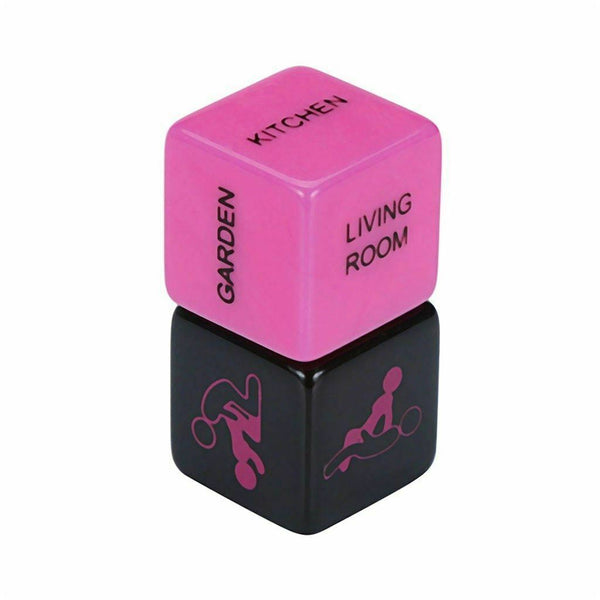 2Pcs  Adult Games Black And Pink Dice Sex Games