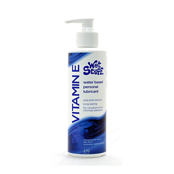 Wet Stuff Plain With Vitamin E Pump 270G Lubricants