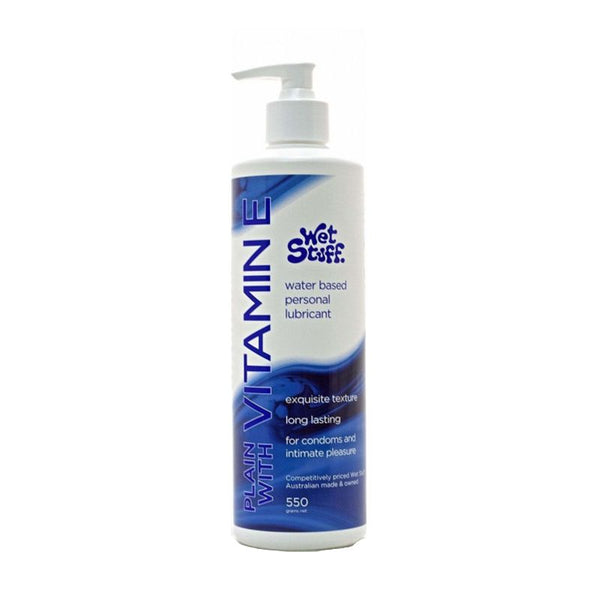 Wet Stuff Plain With Vitamin E Pump 550G Lubricants