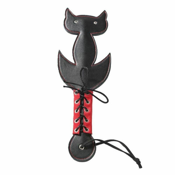 Novelty Spanking Cat Paddle Lace Up Handle Kitten Kink Fetish Paddles
