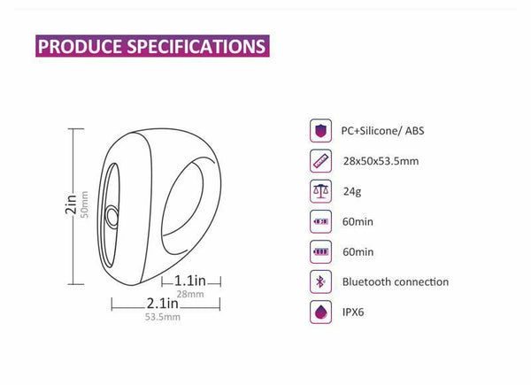 Magic Motion App Smart  Ring Wireless Bluetooth  Men  Rings