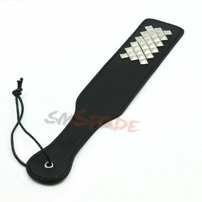 Faux Leather Paddle With Studs  Impact Play Toys Couples Spanking Fetish Paddles