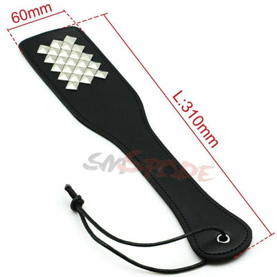 Faux Leather Paddle With Studs  Impact Play Toys Couples Spanking Fetish Paddles