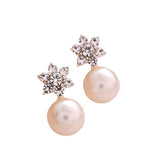 Earrings Veile Studios Ladies Creative Pearl Snowflake Alloy Fashion Jewellery For Women