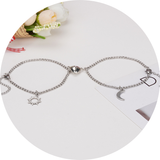 Veile Studios Heart Shape Lock Suction Couple Combination Bracelet Fashion Jewellery Bracelets