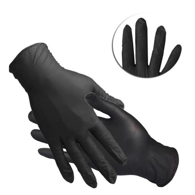 Spanking Gloves Black Nitrile Latex 10 Pack Fetish  Sensation Play