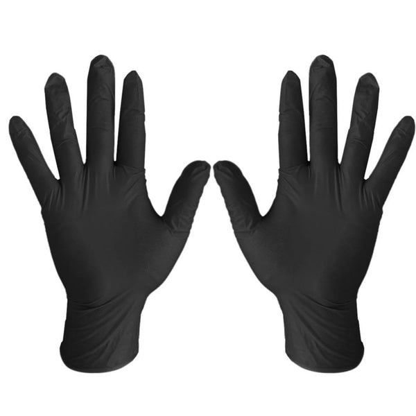 Spanking Gloves Black Nitrile Latex 10 Pack Fetish  Sensation Play
