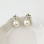 Earrings Veile Studios Ladies Creative Pearl Snowflake Alloy Fashion Jewellery For Women
