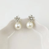 Earrings Veile Studios Ladies Creative Pearl Snowflake Alloy Fashion Jewellery For Women