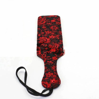 Red Black Floral  Spanking Paddle  Impact Play Toy Paddles