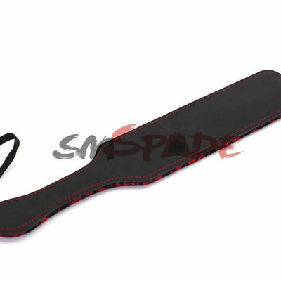 Red Black Floral  Spanking Paddle  Impact Play Toy Paddles