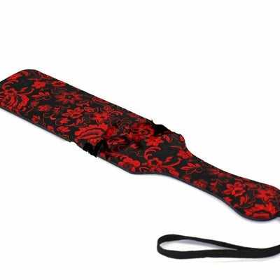 Red Black Floral  Spanking Paddle  Impact Play Toy Paddles