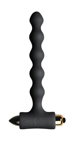 Petite Sensations Pearls Black Vibrating Butt Plugs