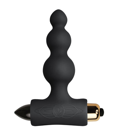 Petite Sensations Bubbles Black Vibrating Butt Plugs