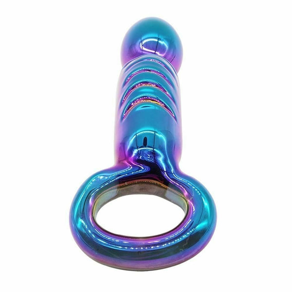 17.5Cm Waterproof Mermaid Glass Butt Plug Anal Dildo Sex Toy Realistic Dildos