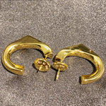 Earrings Veile Studios Irregular Love Retro Geometry Simple In Brass Plated 18K