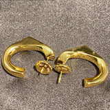 Earrings Veile Studios Irregular Love Retro Geometry Simple In Brass Plated 18K