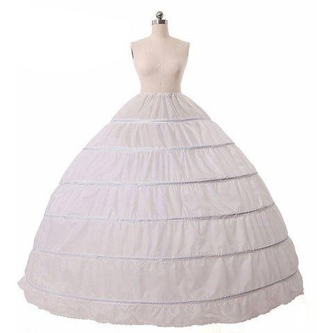 Bridal 6 Hoops Petticoat For Ball Gowns Lolita Wedding Dresses