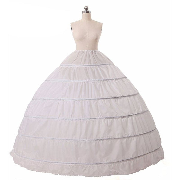 Bridal 6 Hoops Petticoat For Ball Gowns Lolita Wedding Dresses Slips & Petticoats