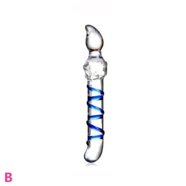 12 Styles Dildo Smooth Glass Anal Beads Double Ended Dong Butt Plug Non Vibrating Butt Plugs