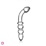 12 Styles Dildo Smooth Glass Anal Beads Double Ended Dong Butt Plug