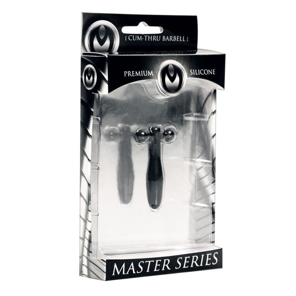 Silicone Cum Thru Barbell  Plug Non Vibrating Butt Plugs