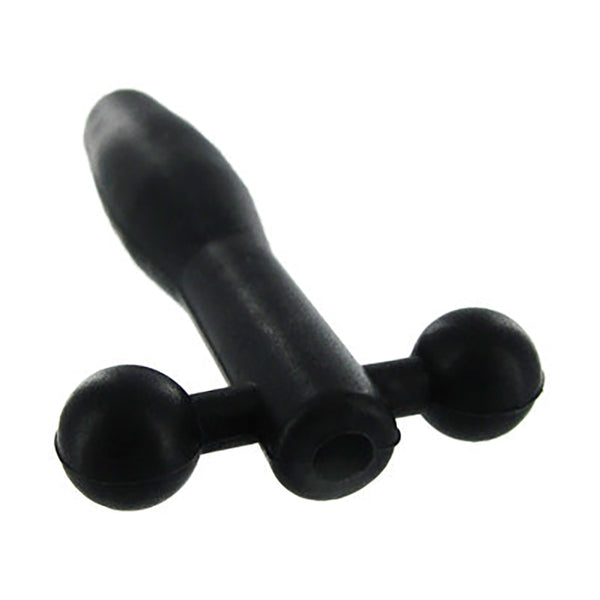 Silicone Cum Thru Barbell  Plug Non Vibrating Butt Plugs