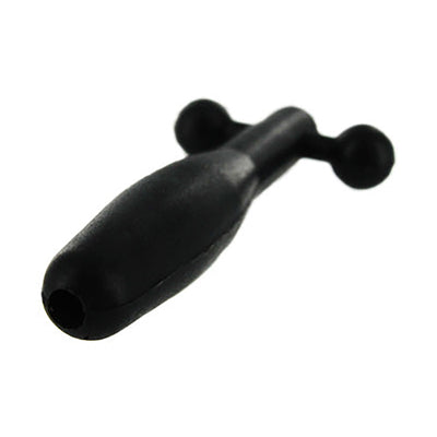 Silicone Cum Thru Barbell  Plug Non Vibrating Butt Plugs