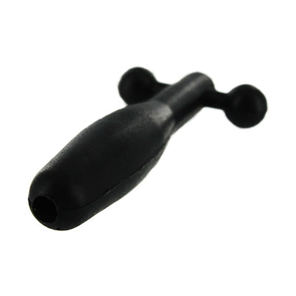 Silicone Cum Thru Barbell  Plug Non Vibrating Butt Plugs