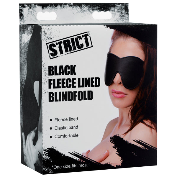 Black Fleece Lined Blindfold Blindfolds